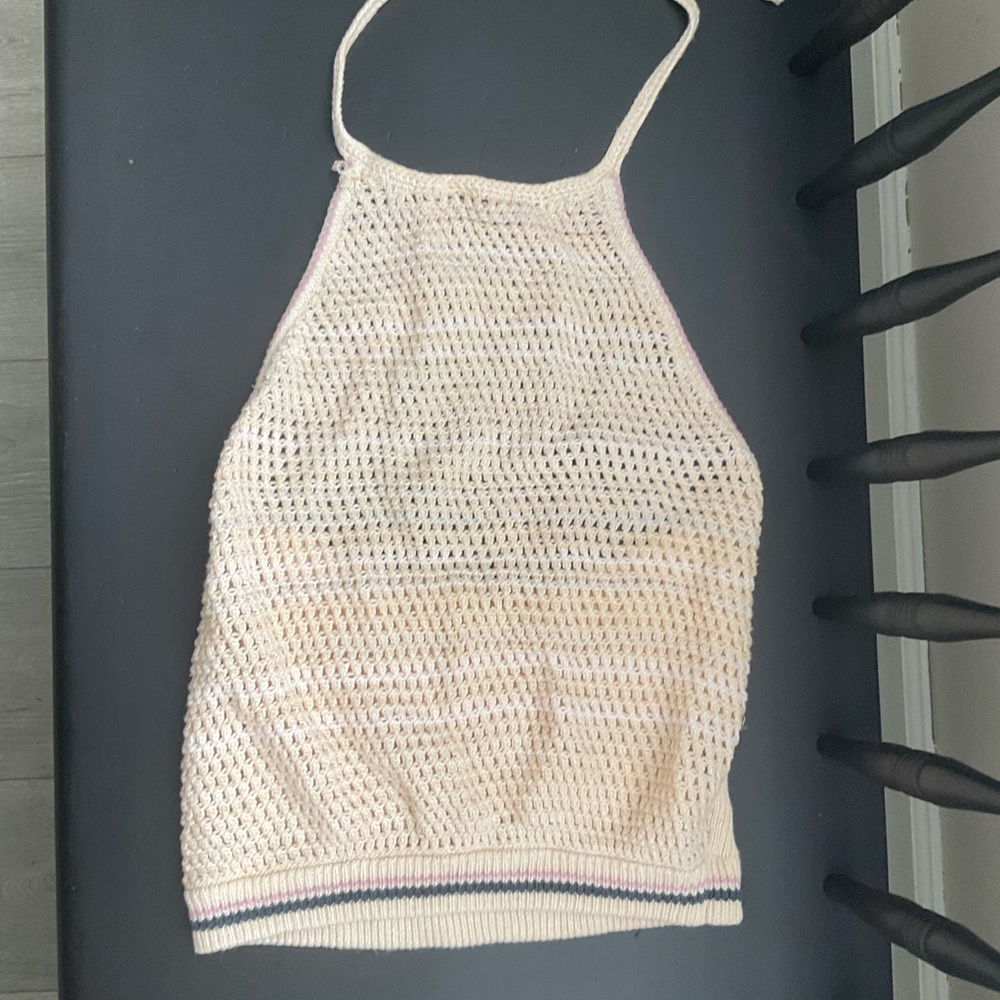Free People Crochet Halter Top